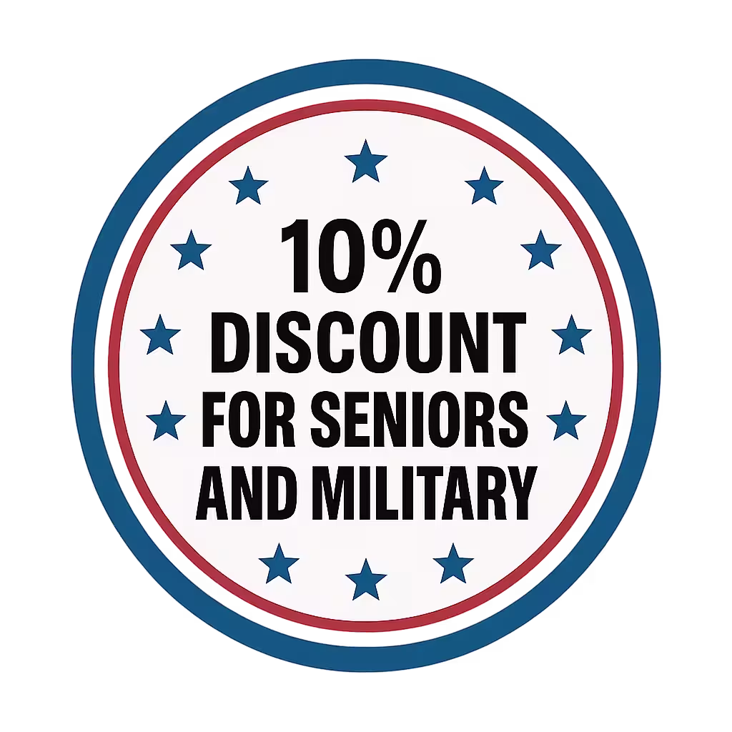 Discount for Seniors and Military